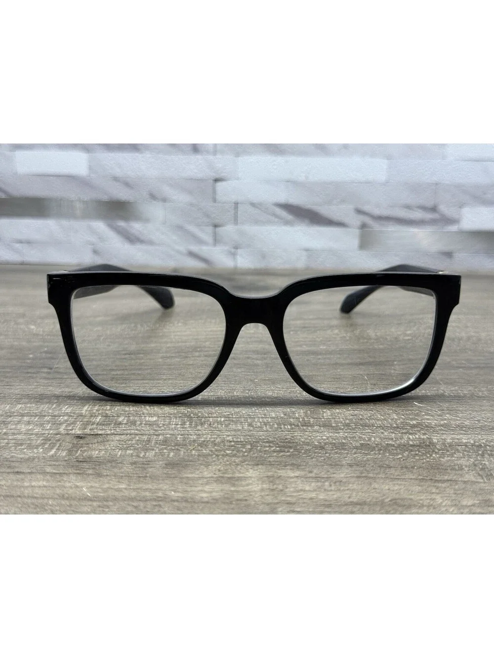 Versace Designer Eyeglasses 3377-U GB1 Black Square Full Rim Frames 55[]18-140